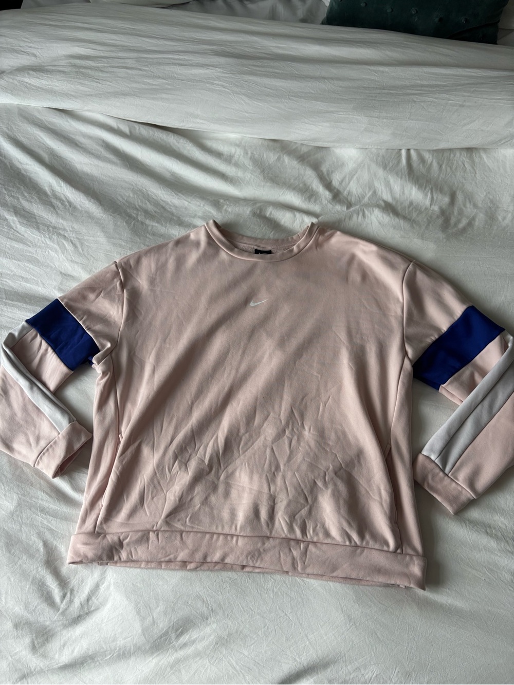 Nike Light Pink Athletic Pullover Sweatshirt Size L